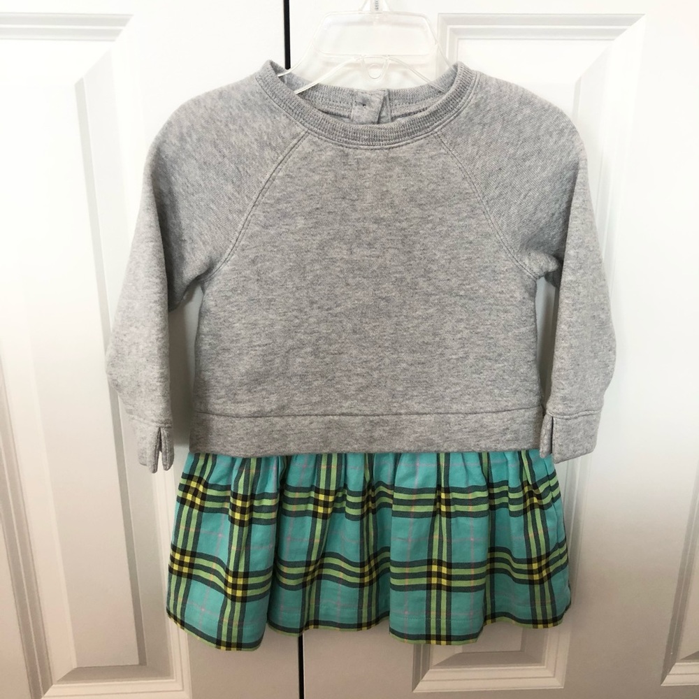 Burberry baby Francine Sweater Check Dress